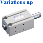 Basic cylinders: Double rod double acting type
