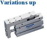 Basic cylinders: Double acting type with guide