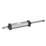 Non-rotating double acting double rod type