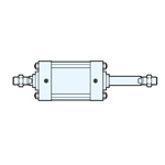 Double rod type: Aluminum tubing