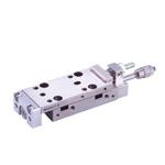 Double acting type with output side and input side stroke adjustments