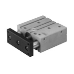 End keep double acting type with guides