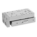 Double acting type with guides