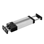 Double acting double rod long bearing type