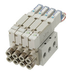 Solenoid valve F15 series: Monoblock base piping manifold