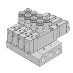 Solenoid valve F15 series: Monoblock direct piping manifold