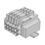 Solenoid valve F15 series: Split type non-plugin manifold
